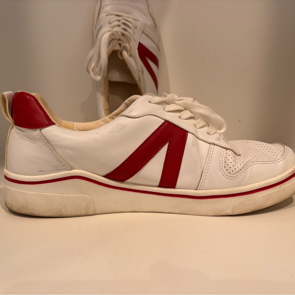 MIA White and Red Sneakers - Picture 4 of 8